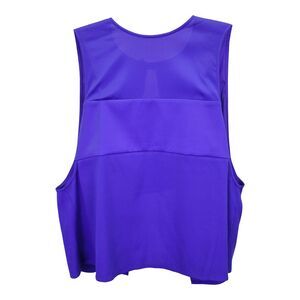 T by Alexander Wang Sleeveless Open-Back Top in Blue Silk